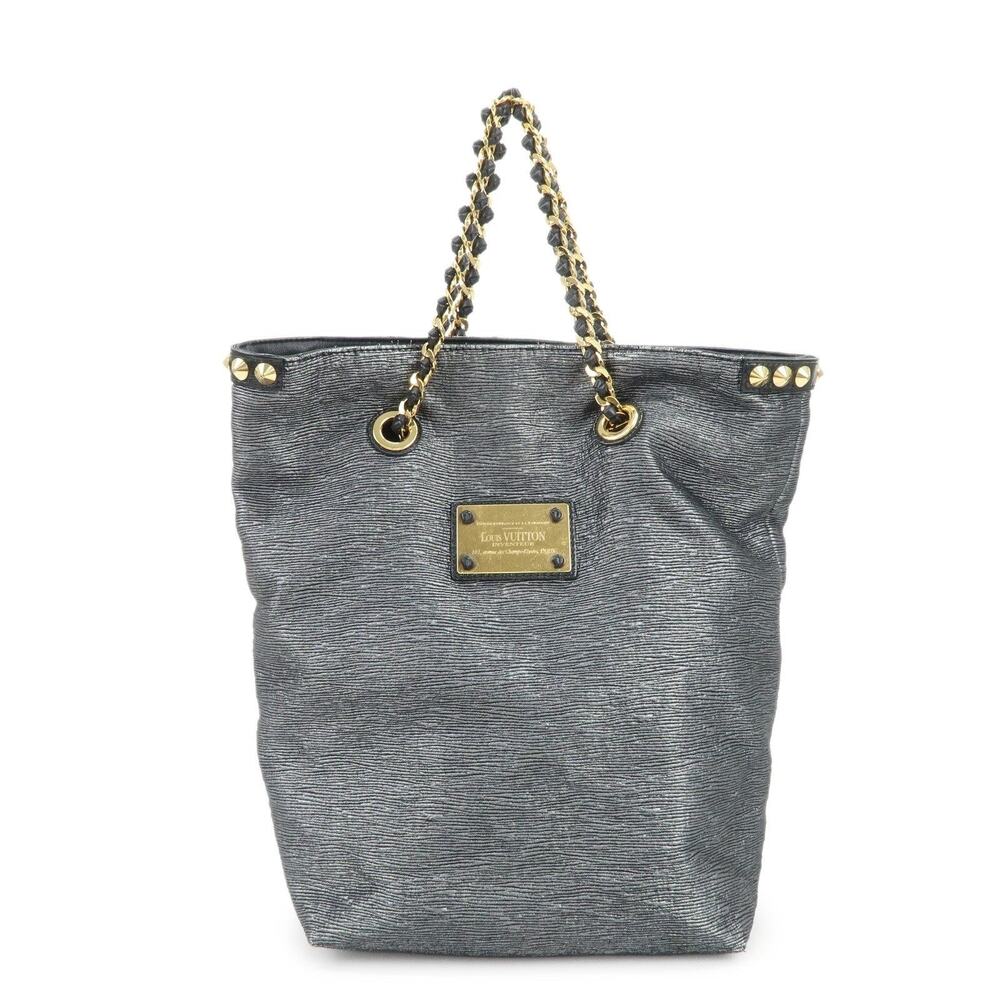 Louis Vuitton Dubourge Neo Alma Chain Epi Leather Tote Gray